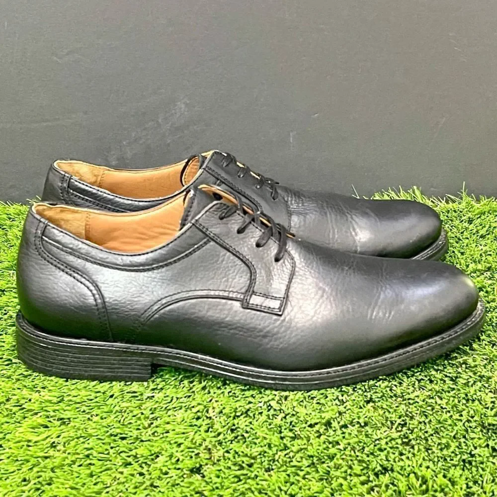 Johnston & Murphy Pattinson XC4 Waterproof Black Plain Toe Oxfords. Size 10.5M